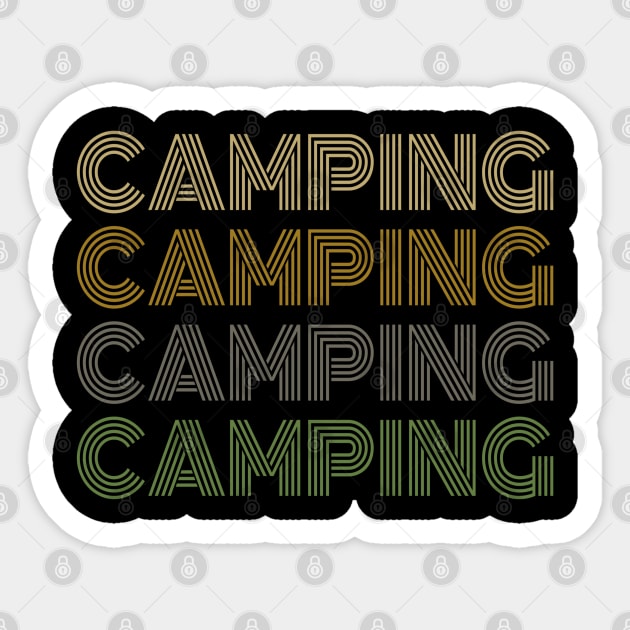 Camping Camping Camping Camping Sticker by Milasneeze